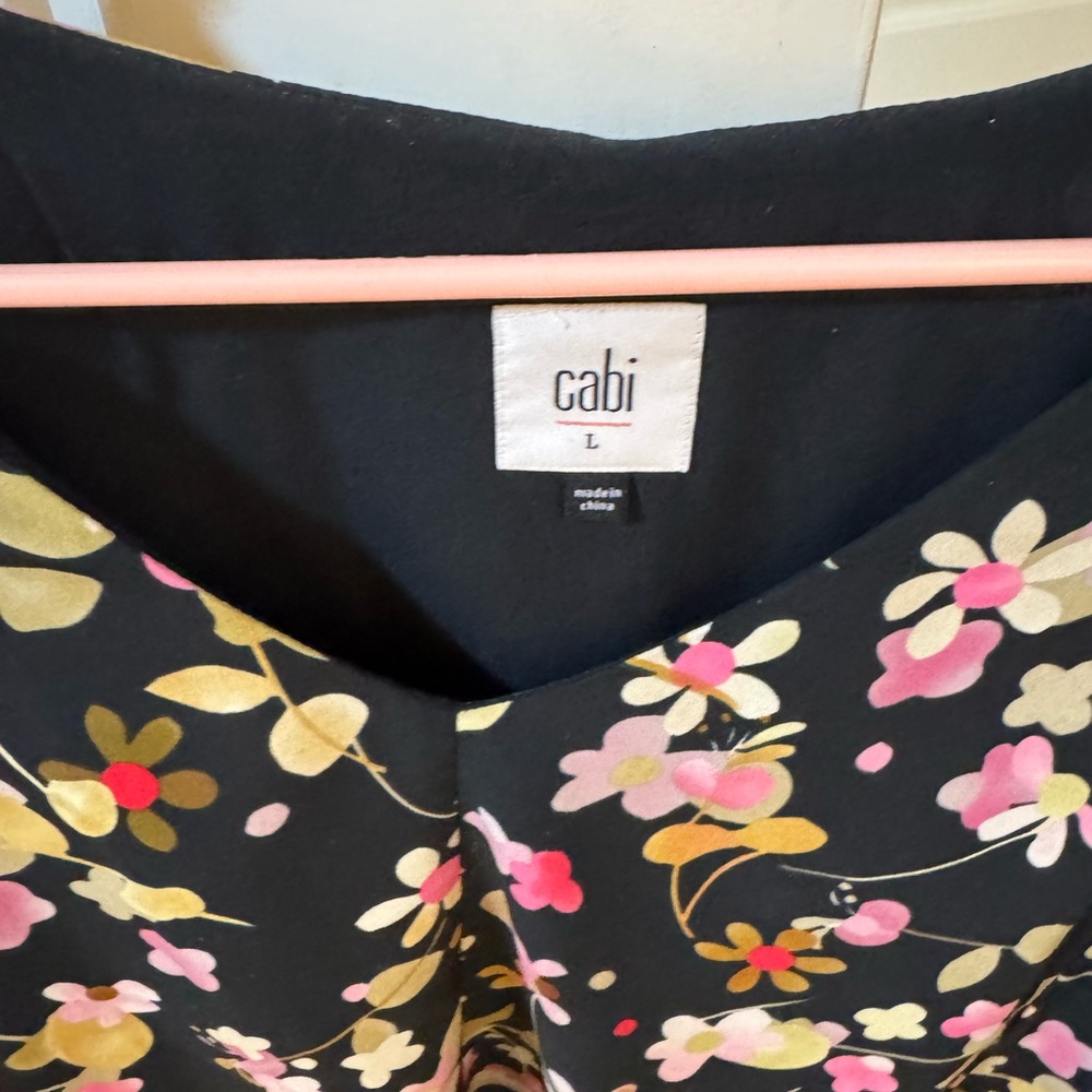 CAbi Black Floral Blouse - Picture 2 of 2